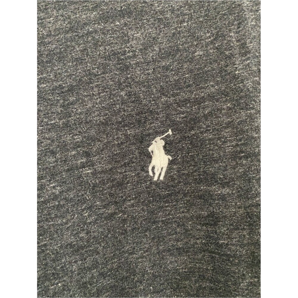 Polo Ralph Lauren‎ Heather Grey Cotton White Pony T-Shirt XL Preppy Luxury - Picture 2 of 5